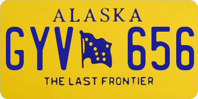 AK license plate GYV656