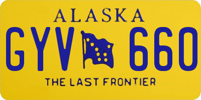 AK license plate GYV660