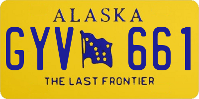 AK license plate GYV661