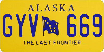 AK license plate GYV669