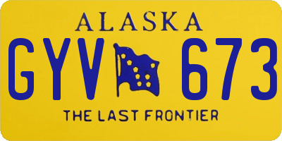 AK license plate GYV673