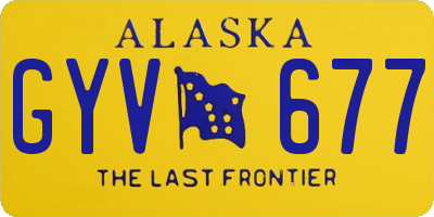 AK license plate GYV677