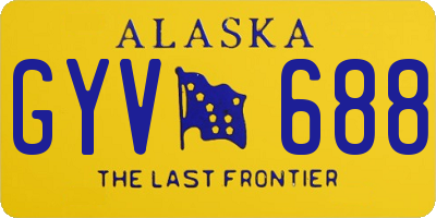 AK license plate GYV688