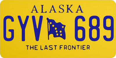 AK license plate GYV689