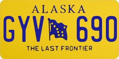 AK license plate GYV690