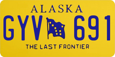 AK license plate GYV691