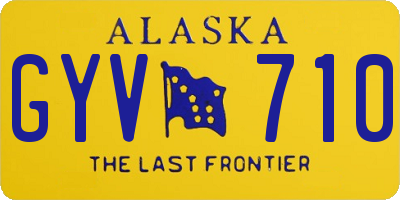 AK license plate GYV710