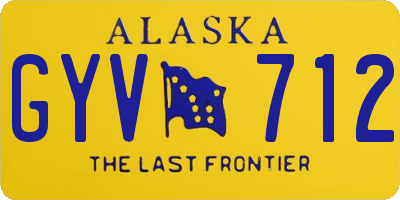 AK license plate GYV712