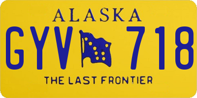 AK license plate GYV718