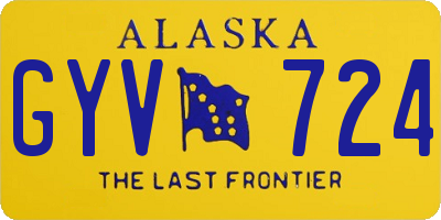 AK license plate GYV724