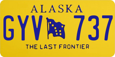AK license plate GYV737