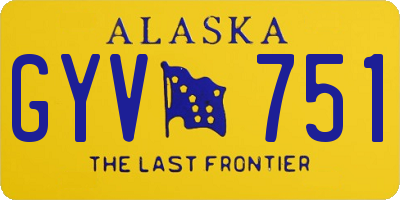 AK license plate GYV751