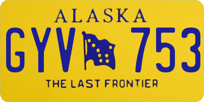 AK license plate GYV753