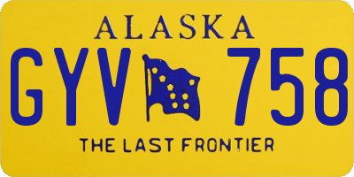 AK license plate GYV758