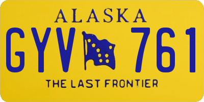 AK license plate GYV761