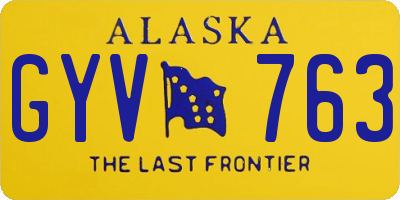 AK license plate GYV763