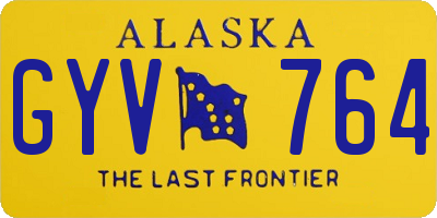 AK license plate GYV764