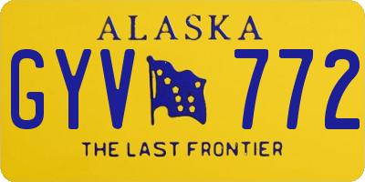AK license plate GYV772