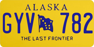AK license plate GYV782