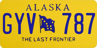 AK license plate GYV787