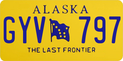 AK license plate GYV797