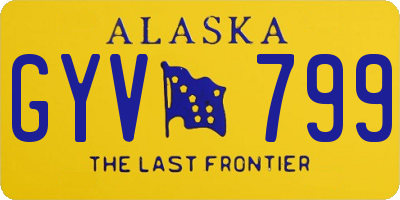 AK license plate GYV799