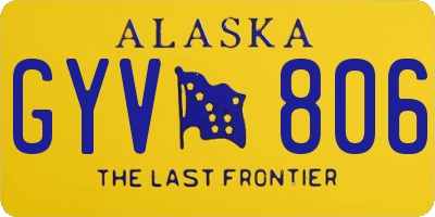 AK license plate GYV806