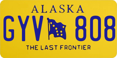 AK license plate GYV808