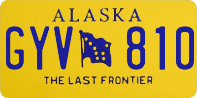 AK license plate GYV810