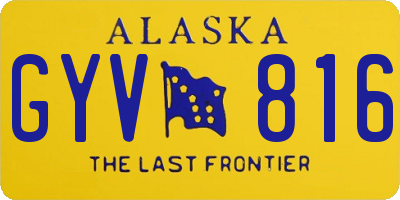 AK license plate GYV816
