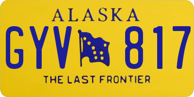 AK license plate GYV817