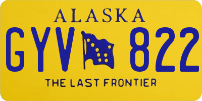 AK license plate GYV822