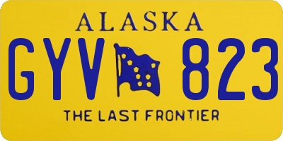 AK license plate GYV823