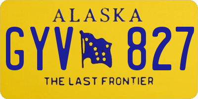 AK license plate GYV827