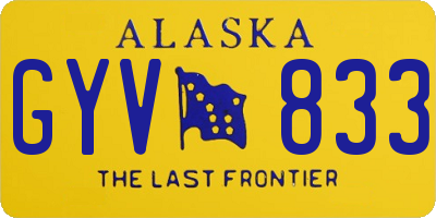 AK license plate GYV833