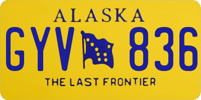 AK license plate GYV836