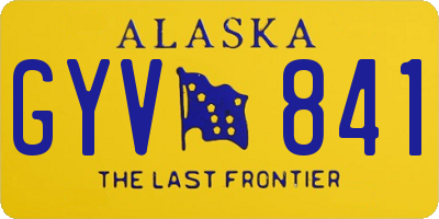 AK license plate GYV841