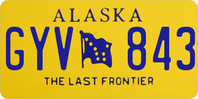 AK license plate GYV843