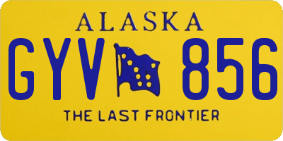 AK license plate GYV856