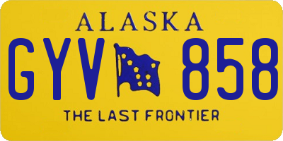 AK license plate GYV858