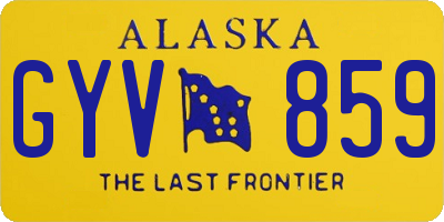 AK license plate GYV859