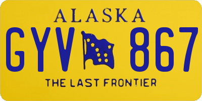 AK license plate GYV867