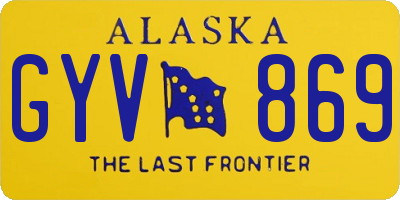 AK license plate GYV869