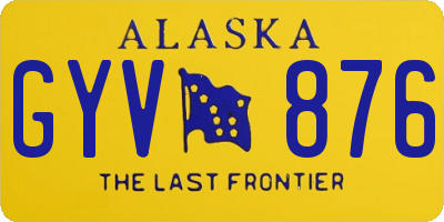 AK license plate GYV876
