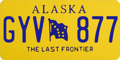 AK license plate GYV877