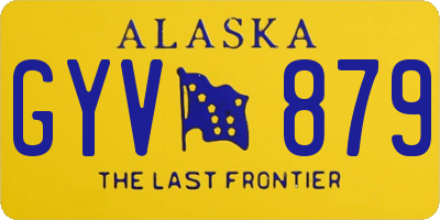 AK license plate GYV879