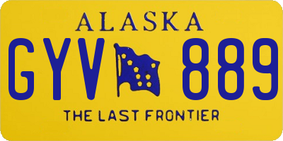 AK license plate GYV889