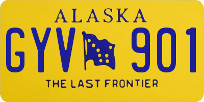 AK license plate GYV901