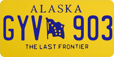 AK license plate GYV903