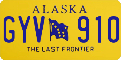 AK license plate GYV910